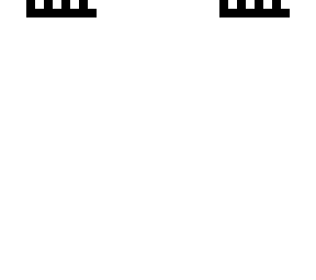 white with  black crown