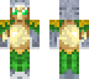 foolish with vegettas outfit (but green)