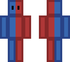 halfbluehalfred