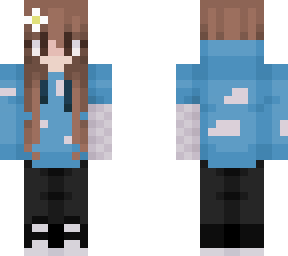 i attempted to upgrade my sisters minecraft skin (reshaped)