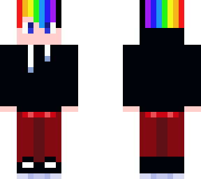me with rainbow hair