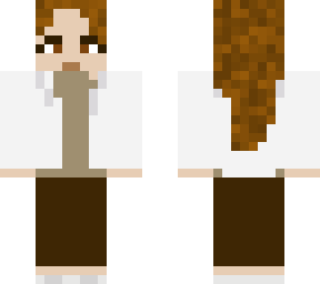 a girl with a white jacket