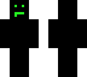 black and green character