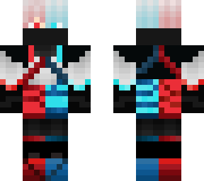 flaming red + blue artic