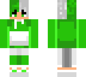 green cute boy