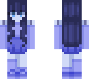 making a skin using only the color 💙 blue 💙