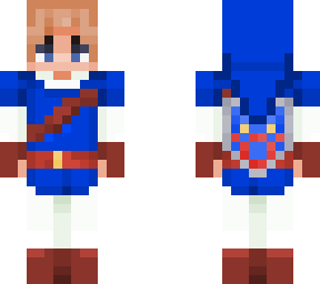 ocarina of time link (zora tunic)