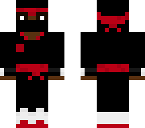 black and red ninja
