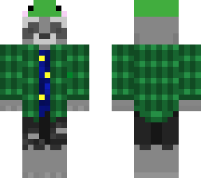 froggyhat flannel racoon