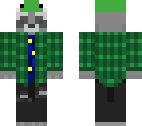froggyhat flannel racoon