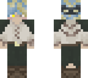 medieval sheep viking goat thing blue hair