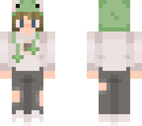 sunflower hoodie and frog hat
