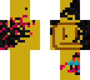 glitched neutral face