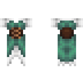 ob - white & green w/ lace corset dress v2