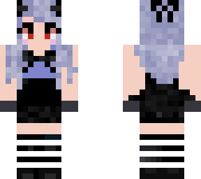 purple haired anime girl
