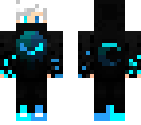 blue and black mask