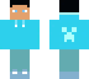 blue person (they have a lot of blue)