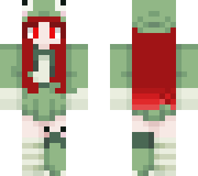 frog girl red hair