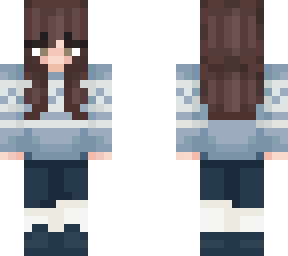girl brown hair long pants1
