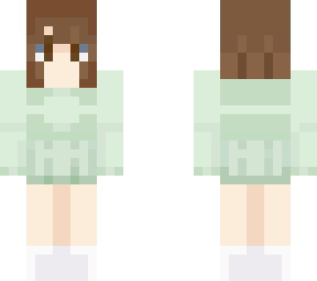 green shirt w/ green skirt