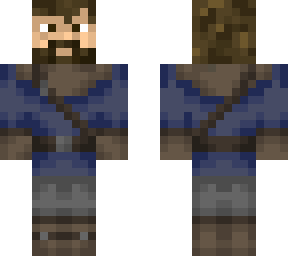 guerreiro com veste azul