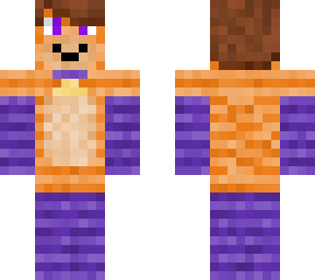 orange & purple cat furry femboy