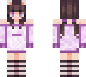 skin de chica con orejas de gato
