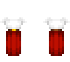 female ob - summer white & red dress