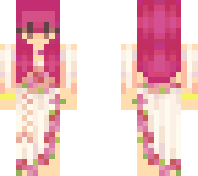 flower dress [pink hair]