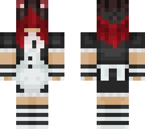 my skin in maid dress