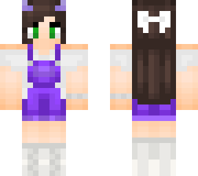 purple overalls