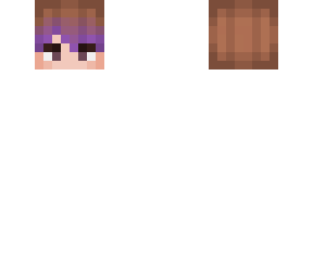 purple to brown ombre hair head base