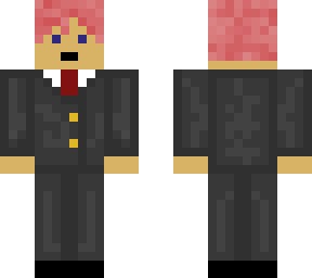 red haired man in suit