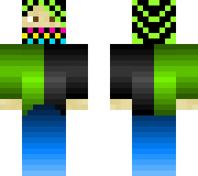black & green