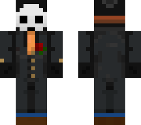 black shyguy in a suit