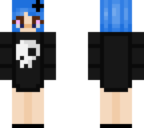 blue emo girl