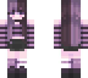 goth purple and black