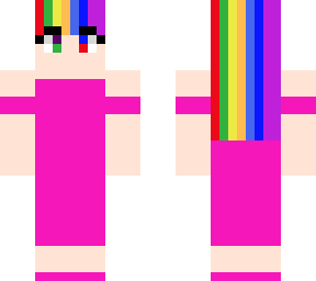 rainbow haired girl