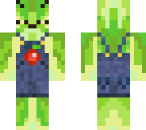 caterpillar in overalls