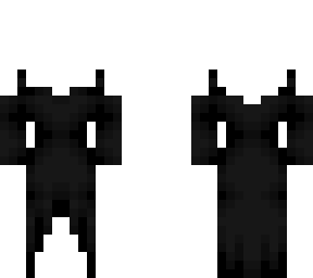 Female OB - Dark Black Dress w/ Straps | Minecraft Skin