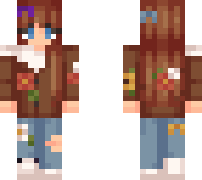 ginger girl with flowers (first skin)