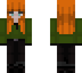 girl with green jumper