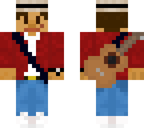 the guitarist with his straw hat, some converses, a good watch and he's ready!