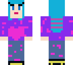 blue girl
