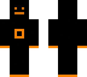 orange and black skin