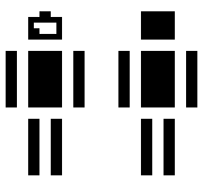 black and white skin
