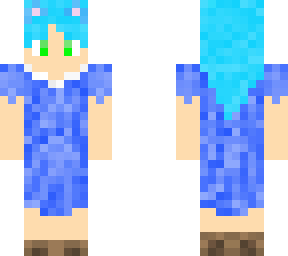 blue dress
