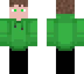 me in a green hoodie.
