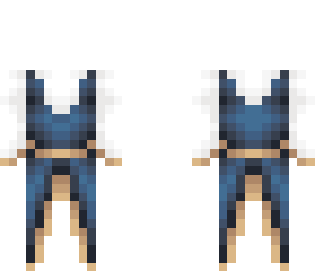 OB - Blue & White Dress w/ Ropes | Minecraft Skin