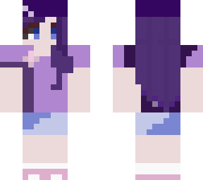 purple gardener girl